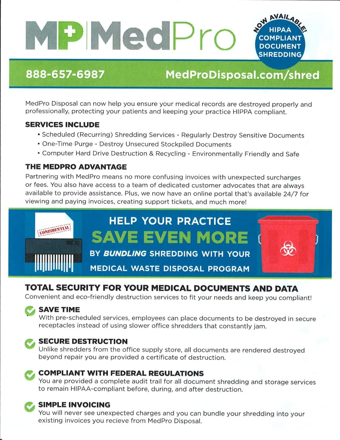 MedPro Waste Disposal and Shredding